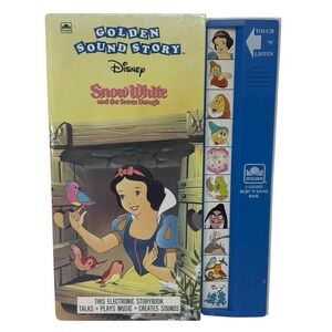 Golden Sound Story Disney‎ Snow White Seven Dwarfs Book 1991 DOES NOT WORK